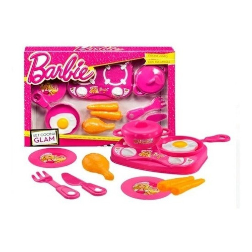 Set De Cocina Glam - Barbie Color Rosa