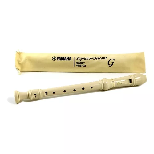 Flauta Dulce Soprano Escolar YAMAHA YRS23 con Funda