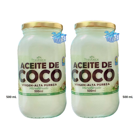 Aceite De Coco X2 500ml 100% Na - L a $57