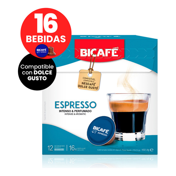 Cápsulas De Café Bicafé Espresso Intenso Universo Binario