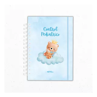 Cuaderno Control Pediátrico Niño Celeste