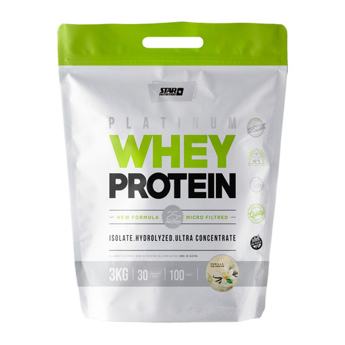 Whey Protein 3 Kg - Star Nutrition - Proteina Sabor Vanilla Ice Cream