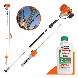 Moto Poda De Árvores À Gasolina + 1 Óleo Stihl 2t Vp3300l