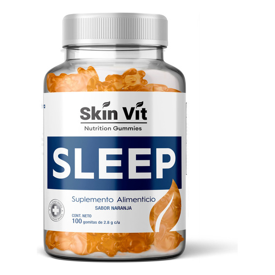 Gomitas Para Dormir Magnesio Insomnio Ansiedad Sueño Premium Sabor Naranja Sleep Skin Vit Nutrition Company