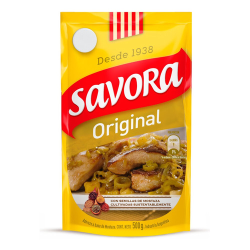 Mostaza Savora Original en doypack 500 g