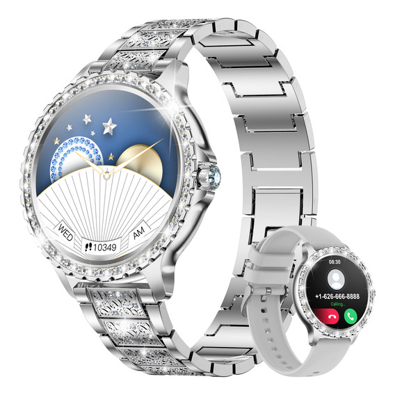 Reloj Inteligente De Mujer Llamada Bluetooth Diamond Band