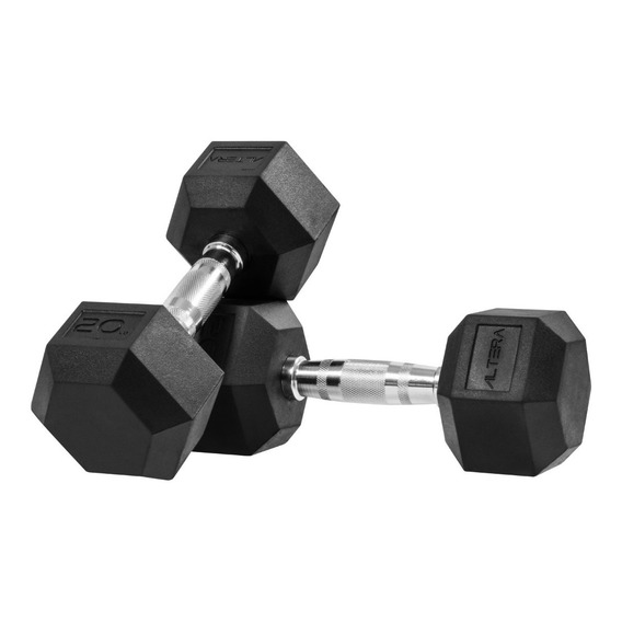 Mancuernas 20 Lbs  Hexagonales Altera Pesas Ejercicio Par Kg