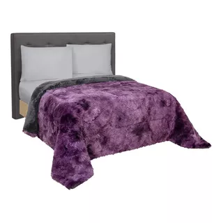 Cobertor Grizzly Malva King Size Térmico Color Violeta Diseño De La Tela Liso