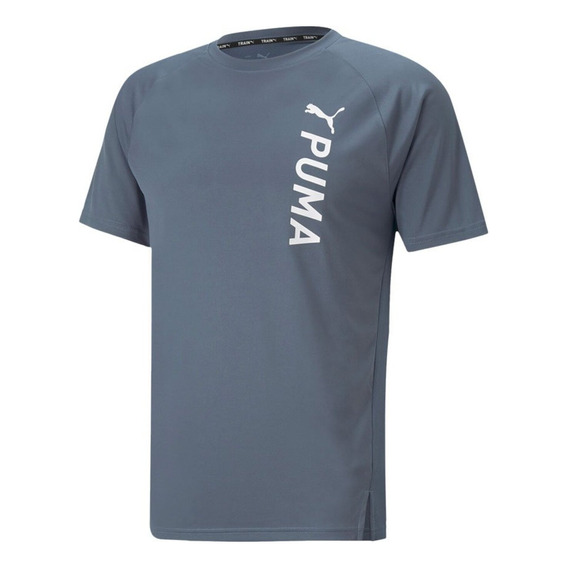 Camiseta Puma Train Fit Ss Tee  Hombre-azul