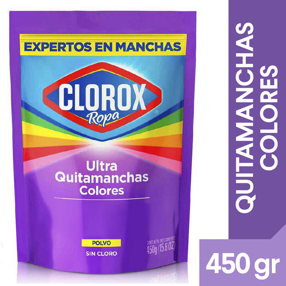 Ultra Quitamanchas en Polvo Clorox Ropa Color Doypack 450 gr
