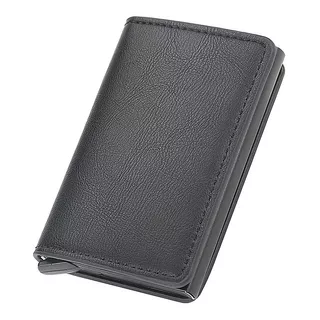 Cartera Minimalista Para Hombre Tarjetero Metálico Protector