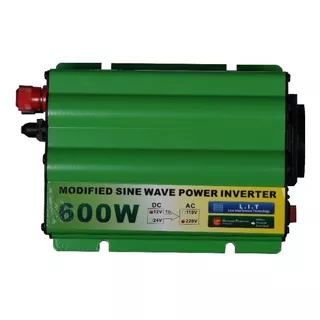 Inversor De Voltaje Corriente 600w 12v A 220v Batería Auto