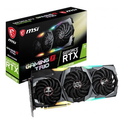 Tarjeta de video Nvidia MSI  Gaming X Trio GeForce RTX 20 Series RTX 2080 SUPER GEFORCE RTX 2080 SUPER GAMING X TRIO 8GB