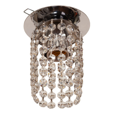 Lampara Para Embutir Lyon Cairel 1 Luz Cromo Apto Led E27