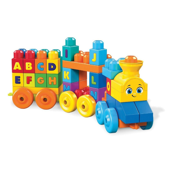 Set de construcción Mattel Mega Bloks Trem Musical ABC 50 piezas  en  caja