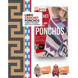 Lote 25 Libros Crochet Ponchos - Ideal Reventa