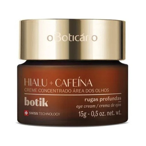 Crema Ojos Botik Hialur Cafeina Tipo De Piel Todo Tipo De Piel