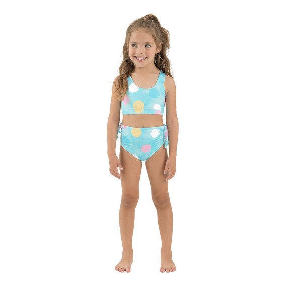 Vestido De Baño Bikini Para Bebé Niña Azul 5t Offcorss