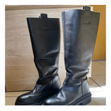 Botas De Piel Marca H&m En Buen Estado Talla 24 Mexicano