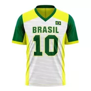 Camisa Do Brasil 10 Makuna Masculina -  Braziline