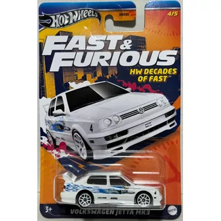 Hot Wheels Volkswagen Jetta Mk3 Fast Furious Decades Of Fast Color Blanco