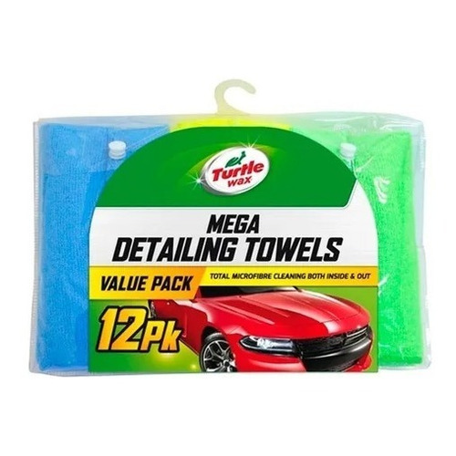 Microfibras X12 Und Mega Detailing Towels Auto Turtle Wax 