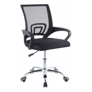 Silla Secretarial Para Oficina Color Negro Altura Ajustable