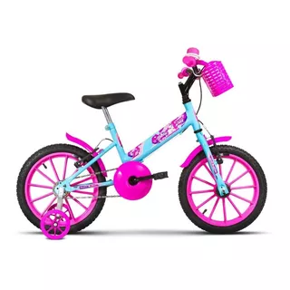 Bicicleta Infantil Menina Ultra Kids T Aro 16 Pro Tork Branco E Rosa