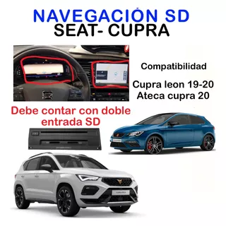 Tarjeta De Navegación Seat - Cuppra , Con Doble Entrada Sd 