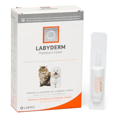 Labyderm Premium Cover Repara Piel Perros Gatos 2 Ml Labyes
