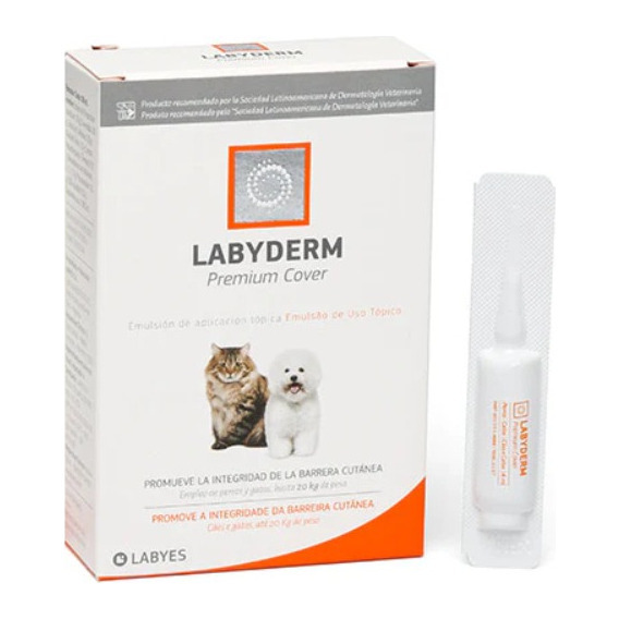 Labyderm Premium Cover Repara Piel Perros Gatos 2 Ml Labyes