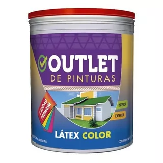 Pintura Látex Color Premium Interior Exterior X 1 Litro Color Rojo Teja Colonial