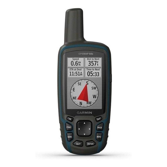 GPS portátil Garmin GPSMAP 64x negro/azul marino