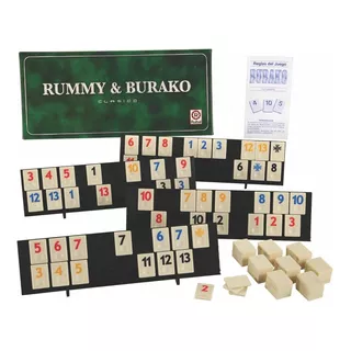 Juego De Rummy Burako Clasico Original Ruibal Mundo Manias