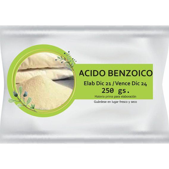 Acido Benzoico X 250 Gs.