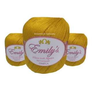 Hilaza Emily's Omega 100% Algodón Paquete De 3 Bolas De 150g