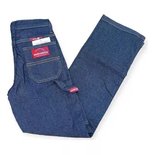 Calca Jeans Escuro Carpinteira Infantil 657 Estilo Country