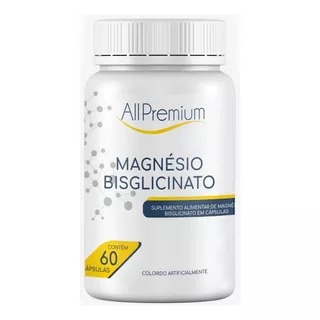 Magnésio Bisglicinato Quelato 1000mg - All Premium Sabor Sem Sabor