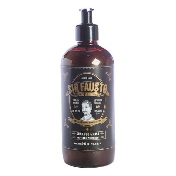 Sir Fausto Men´s Culture Shampoo Para Cabello Graso X 500 Ml