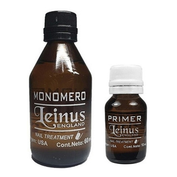 Kit Monomero  60ml + 2 Primer X 10 Ml Leinus Uñas Esculpidas