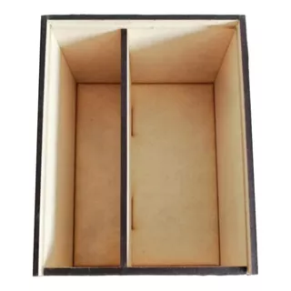 Caja Madera Mdf Para Botella Mini Moet Y Vaso Sin Botella