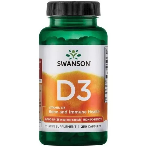Swanson Vitamin D3 - Higher Potency 2,000 Iu (50 mcg) 250 Caps