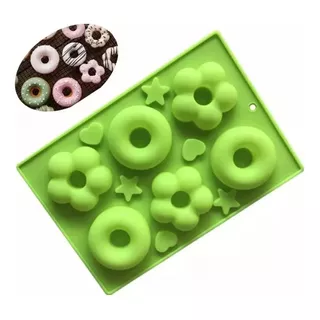 Molde Silicona Donas 6 Cavidades Antiadherente 7cm Diámetro Color Molde 2