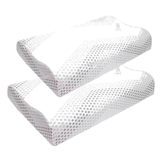 Pack (2 Unidades) De Almohadas Blanco Viscoelástica 60x35 Cm