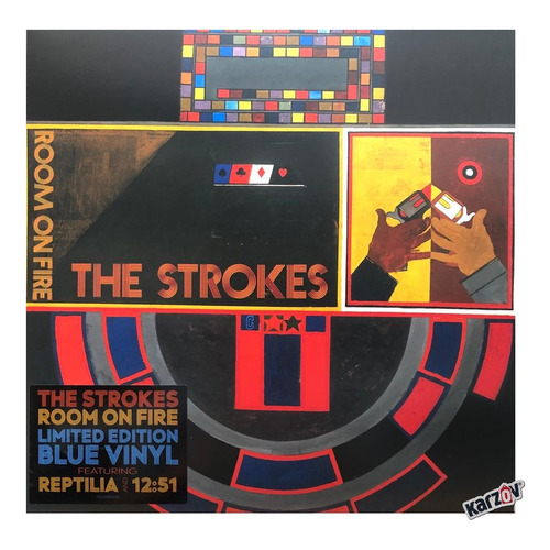 The Strokes Room On Fire Azul Blue Lp Vinyl