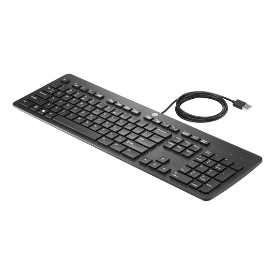 Teclado inglés HP Business Slim QWERTY de EE. UU., color negro