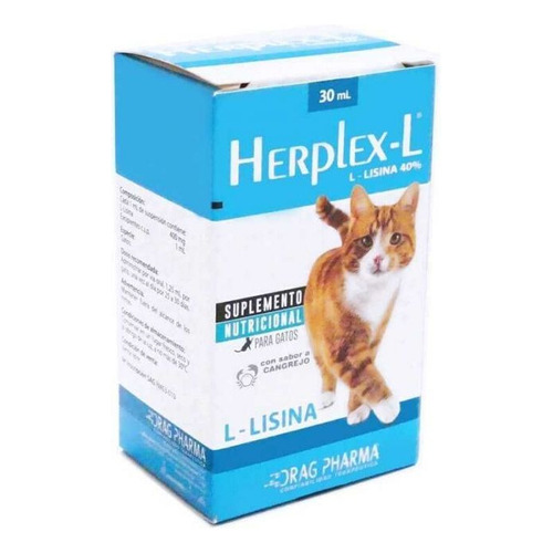 Suplemento Para Gatos Dragpharma Herplex - L Lisina 30ml