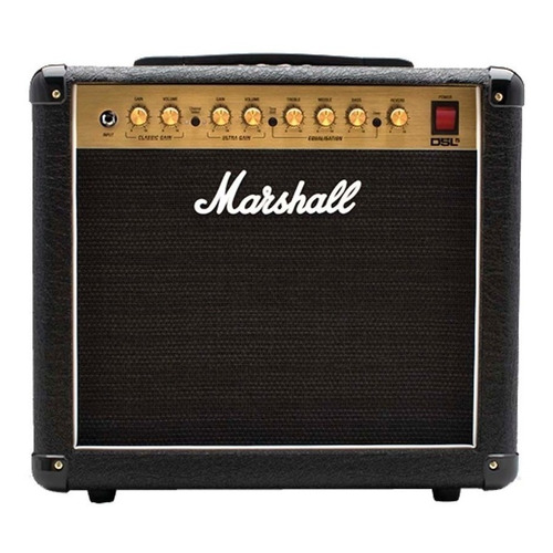 Amplificador Marshall DSL DSL5CR Valvular para guitarra de 5W color negro/dorado 230V