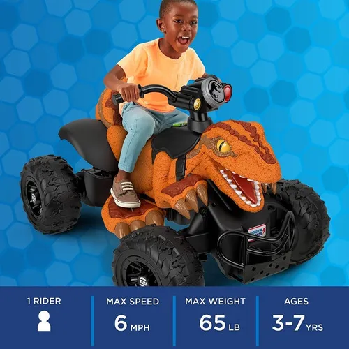 Montable dino racer power wheels jurassic world flj84 2025