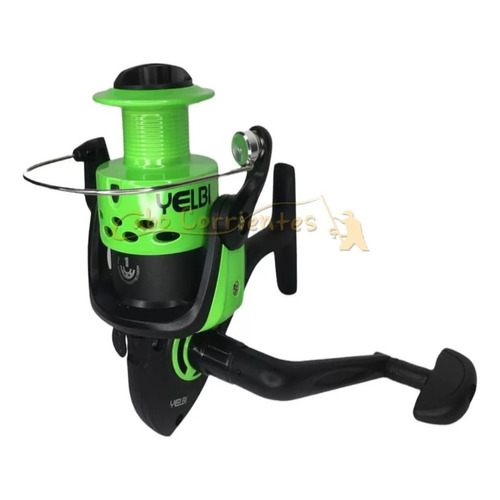 Reel Frontal Spinning Waterdog Pesca Variada Peje Yelbi 5001 Color Verde Lado De La Manija Derecho/izquierdo